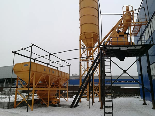 Стационарный бетонный завод в Казахстане