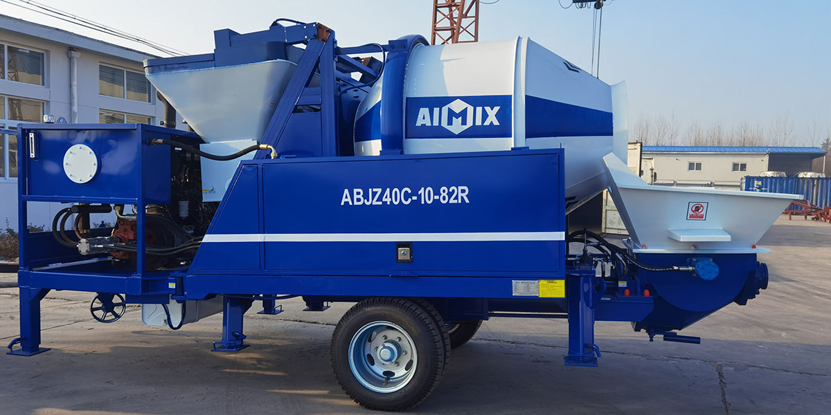 В Гану была экспортирована бетономешалка с насосом ABJZ40C